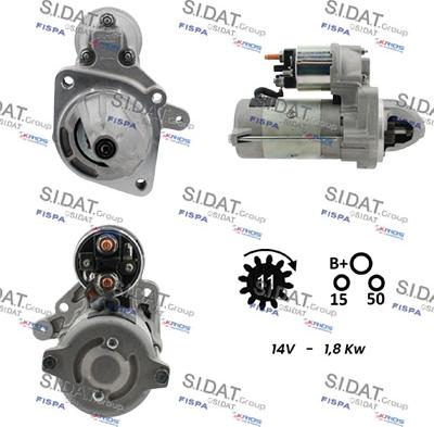 Fispa S12MA0112 - Starter autospares.lv