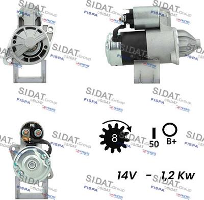 Fispa S12MH0547A2 - Starter autospares.lv