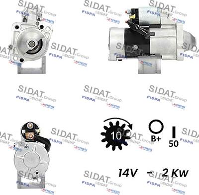 Fispa S12MH0165A2 - Starter autospares.lv