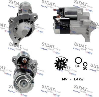 Fispa S12MH0344A2 - Starter autospares.lv