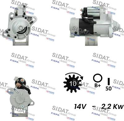 Fispa S12MH0322A2 - Starter autospares.lv