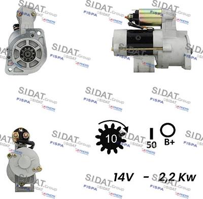 Fispa S12MH0211A2 - Starter autospares.lv