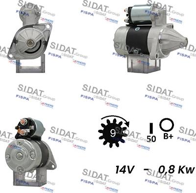 Fispa S12MH0220A2 - Starter autospares.lv