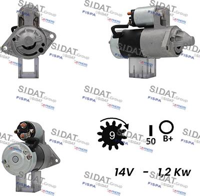 Fispa S12MH0222A2 - Starter autospares.lv