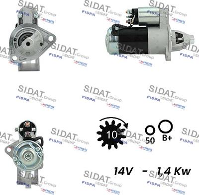 Fispa S12MH0751A2 - Starter autospares.lv