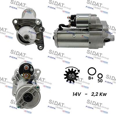 Fispa S12VA0052 - Starter autospares.lv