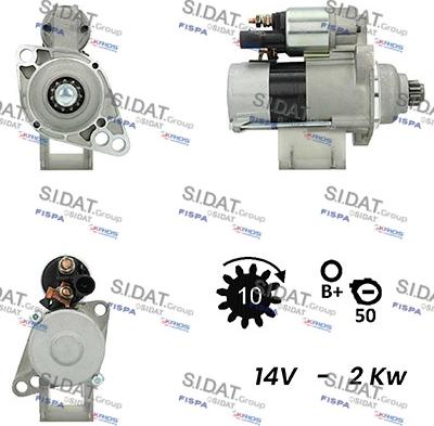 Fispa S12VA0015A2 - Starter autospares.lv