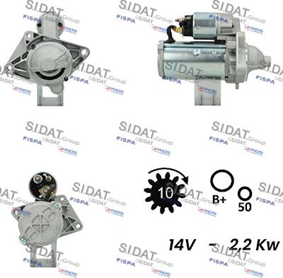 Fispa S12VA0021A2 - Starter autospares.lv