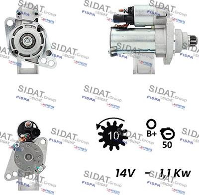 Fispa S12VA0072 - Starter autospares.lv