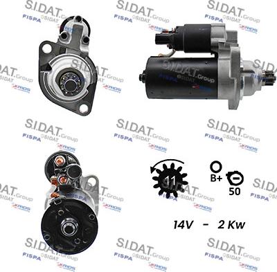 Fispa S12VA0117A2 - Starter autospares.lv