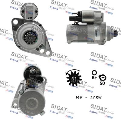 Fispa S12VA0117 - Starter autospares.lv