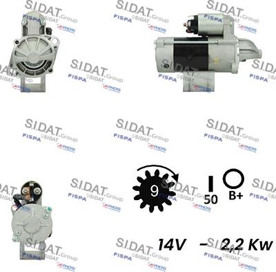 Fispa S12VA0241A2 - Starter autospares.lv