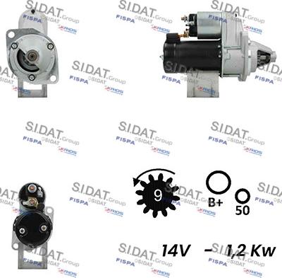 Fispa S12VA0720A2 - Starter autospares.lv