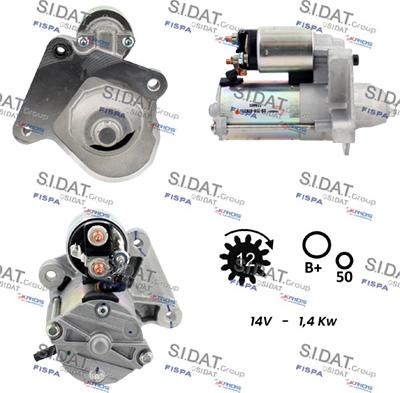 Fispa S12VS0013 - Starter autospares.lv