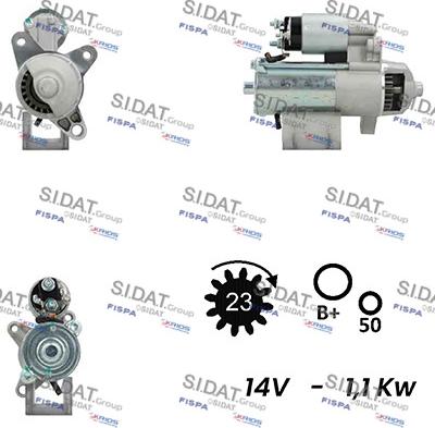 Fispa S12VS0192A2 - Starter autospares.lv