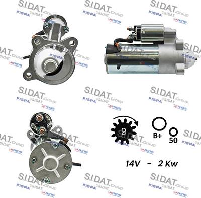 Fispa S12VS0155 - Starter autospares.lv