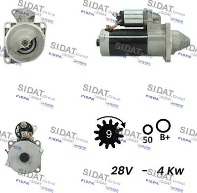 Fispa S24BH0045A2 - Starter autospares.lv