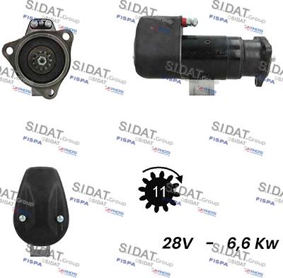 Fispa S24BH0041A2 - Starter autospares.lv