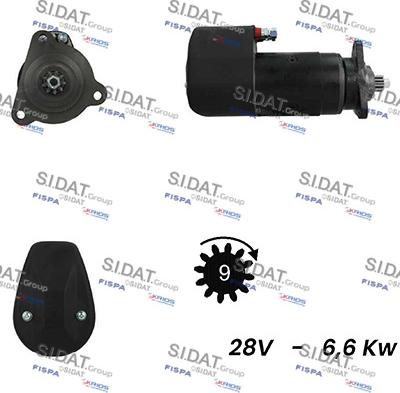 Fispa S24BH0059A2 - Starter autospares.lv