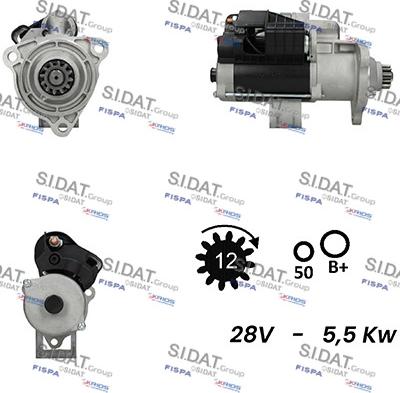 Fispa S24BH0116A2 - Starter autospares.lv