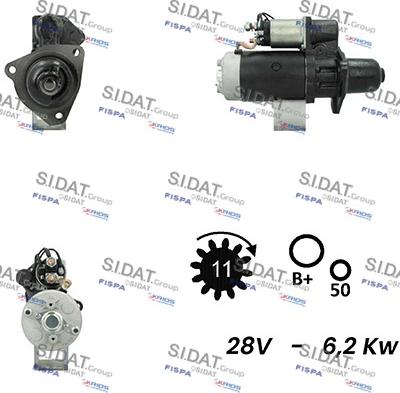 Fispa S24BH0112A2 - Starter autospares.lv