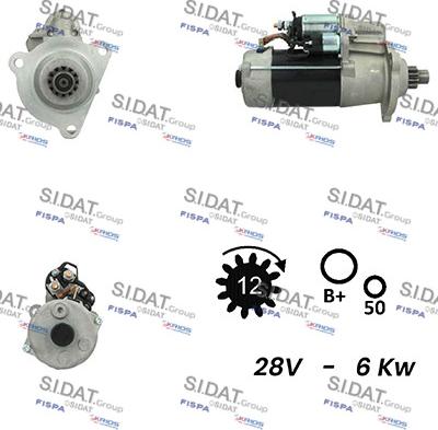 Fispa S24BH0124 - Starter autospares.lv