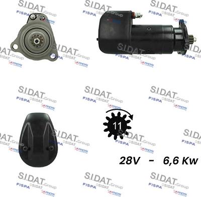 Fispa S24BH0122A2 - Starter autospares.lv