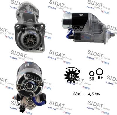 Fispa S24DE0093 - Starter autospares.lv