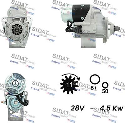 Fispa S24DE0133A2 - Starter autospares.lv