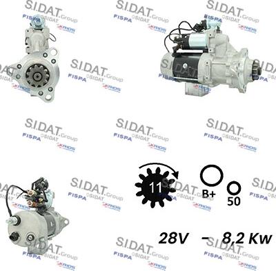 Fispa S24DR0091A2 - Starter autospares.lv