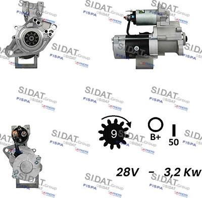 Fispa S24MH0127A2 - Starter autospares.lv