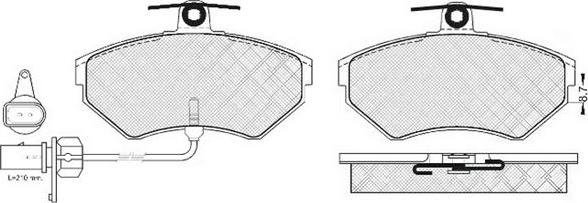 BOSCH 986494021 - Brake Pad Set, disc brake autospares.lv