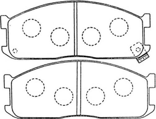 FIT FP5152 - Brake Pad Set, disc brake autospares.lv