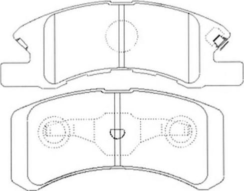 Valeo 606673 - Brake Pad Set, disc brake autospares.lv