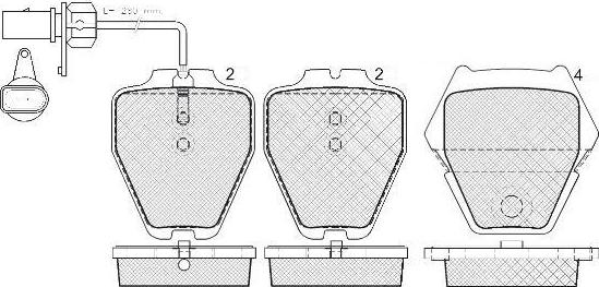 FIT FP0912E - Brake Pad Set, disc brake autospares.lv