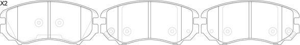 FIT FP0924 - Brake Pad Set, disc brake autospares.lv