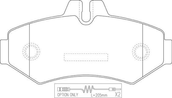 FIT FP0928E - Brake Pad Set, disc brake autospares.lv