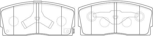 FIT FP0456 - Brake Pad Set, disc brake autospares.lv