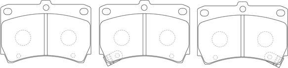 FIT FP0466 - Brake Pad Set, disc brake autospares.lv