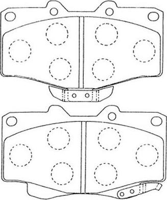 FIT FP0436 - Brake Pad Set, disc brake autospares.lv