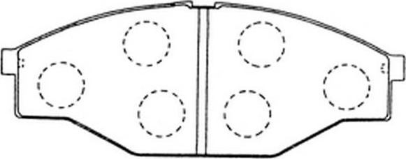 FIT FP0438 - Brake Pad Set, disc brake autospares.lv