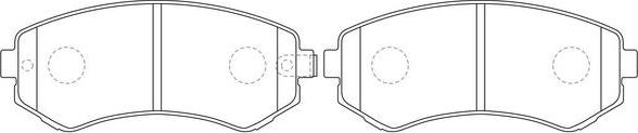 FIT FP0422 - Brake Pad Set, disc brake autospares.lv