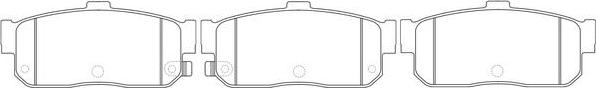 FIT FP0540 - Brake Pad Set, disc brake autospares.lv