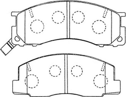FIT FP0500 - Brake Pad Set, disc brake autospares.lv