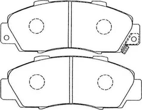 Spidan 30984 - Brake Pad Set, disc brake autospares.lv