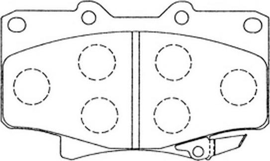 FIT FP0502 - Brake Pad Set, disc brake autospares.lv