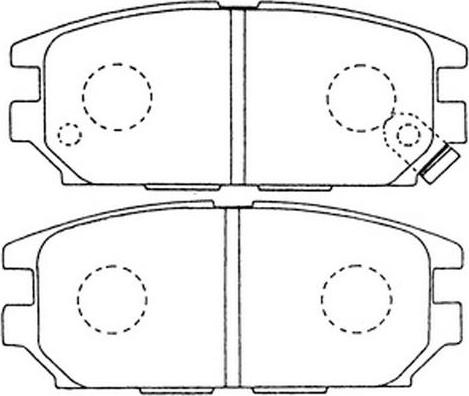 FIT FP0532 - Brake Pad Set, disc brake autospares.lv