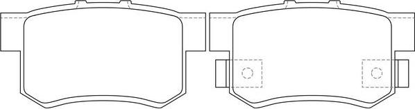 FIT FP0537 - Brake Pad Set, disc brake autospares.lv