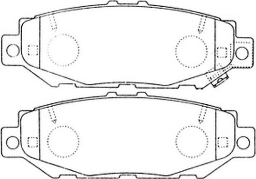 FIT FP0572 - Brake Pad Set, disc brake autospares.lv