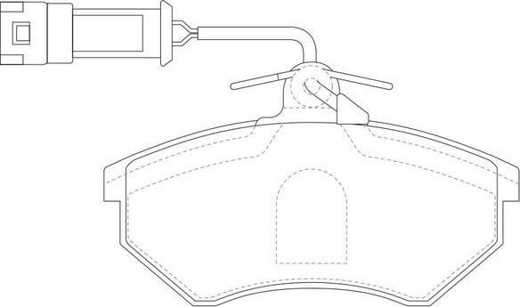 FIT FP0696E - Brake Pad Set, disc brake autospares.lv